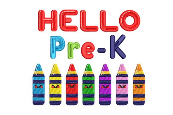 Back to School Hello Pre-K for Branded Merchandise