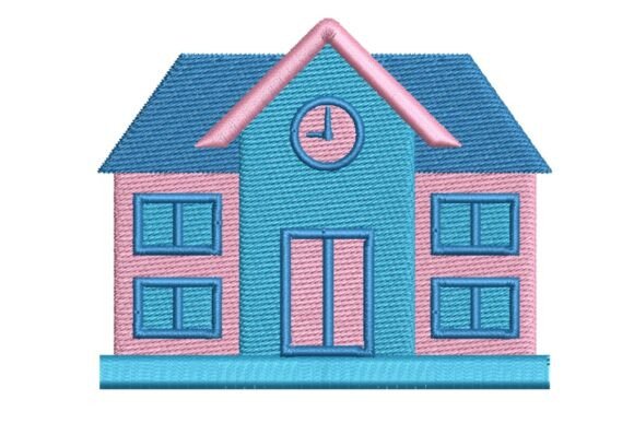 Cute School Building Embroidery Design: A Designer’s Review