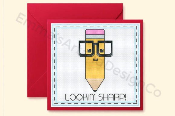 Lookin Sharp, School Cross Stitch Card Design Review