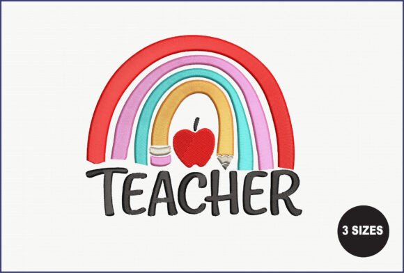 Rainbow Teacher Embroidery Design – A Designer’s Honest Review